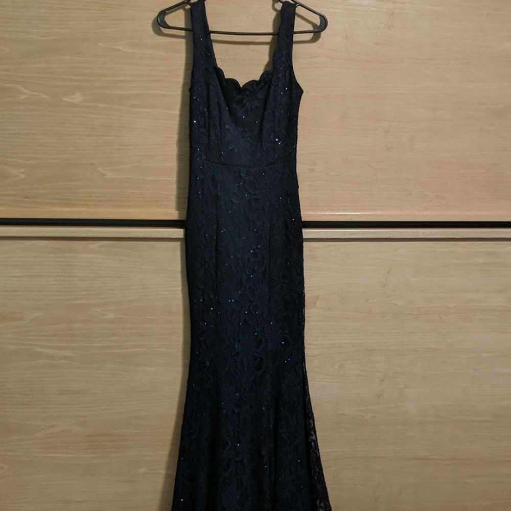Jodi Kristopher Navy Blue Gown